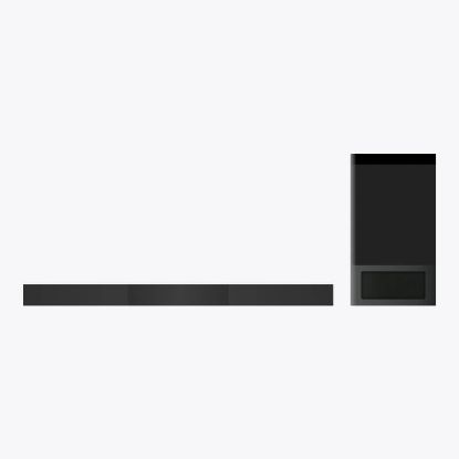 Picture of Max SR Home Theater Surround Sound Bar HDMI, Optical Cables, Wireless Subwoofer & Two Speakers